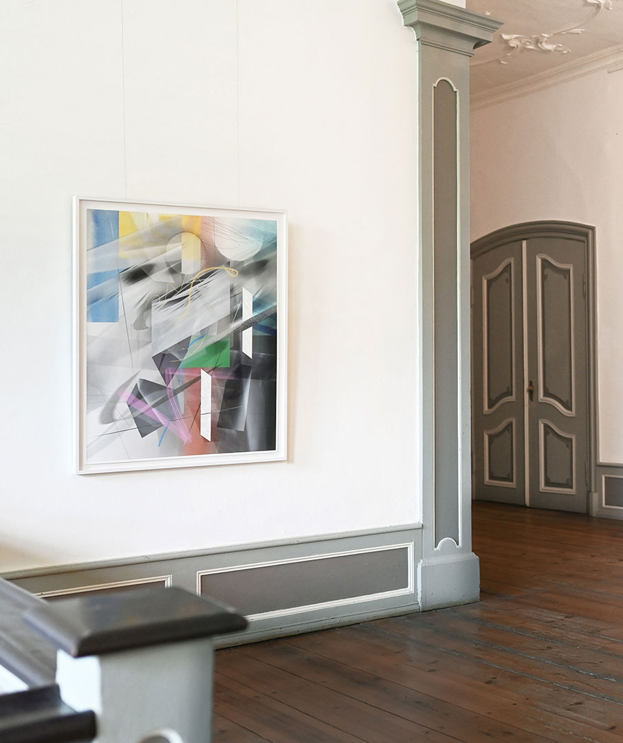 <p>Installation view<br />
Museum Schloss Plueschow<br />
Multilayer-Vision 20/20</p>